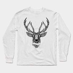 Deer Illustration Long Sleeve T-Shirt